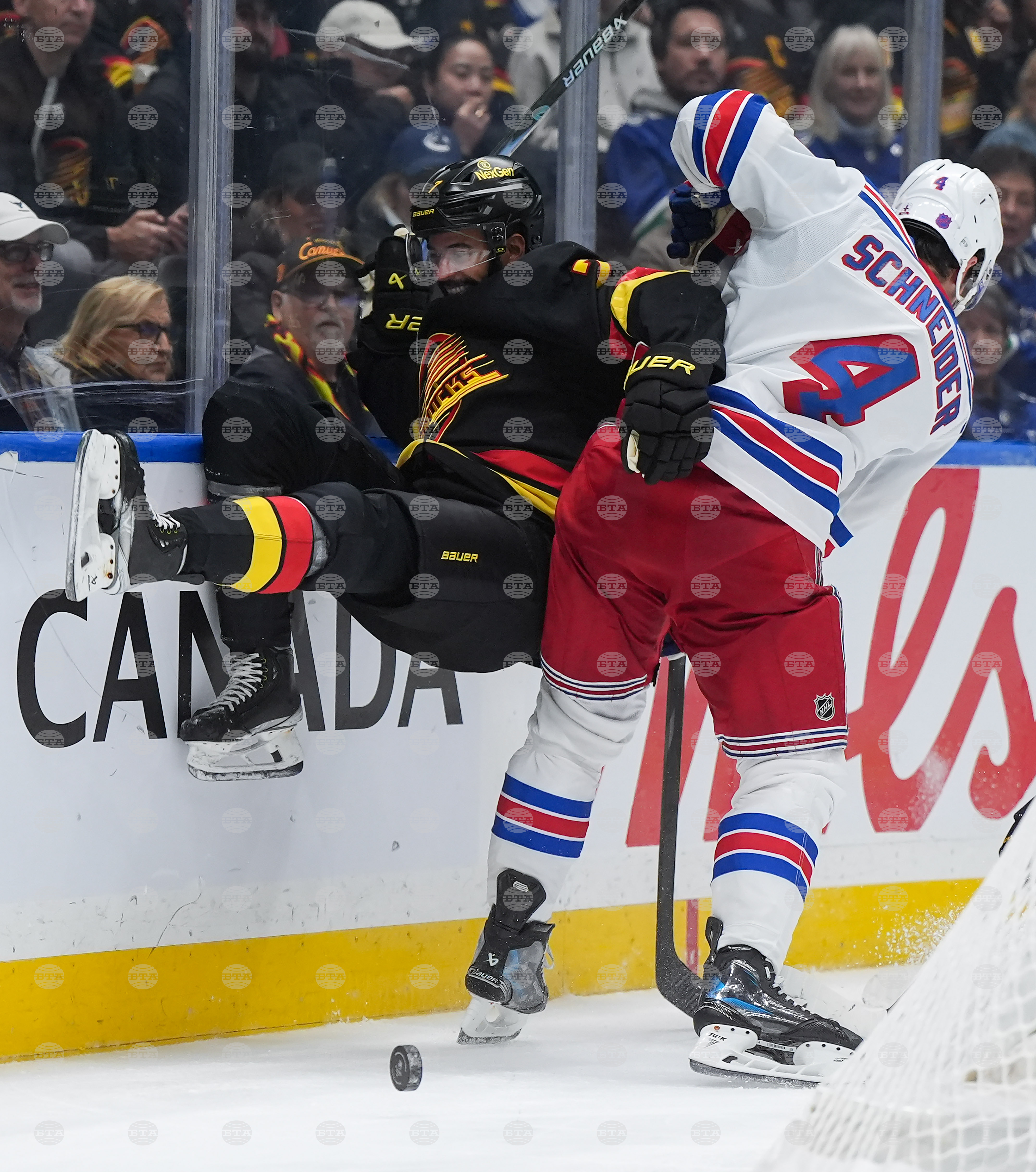 Rangers Canucks Hockey