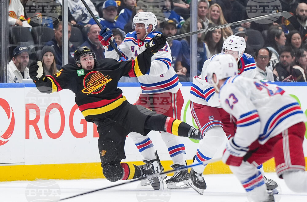 Rangers Canucks Hockey