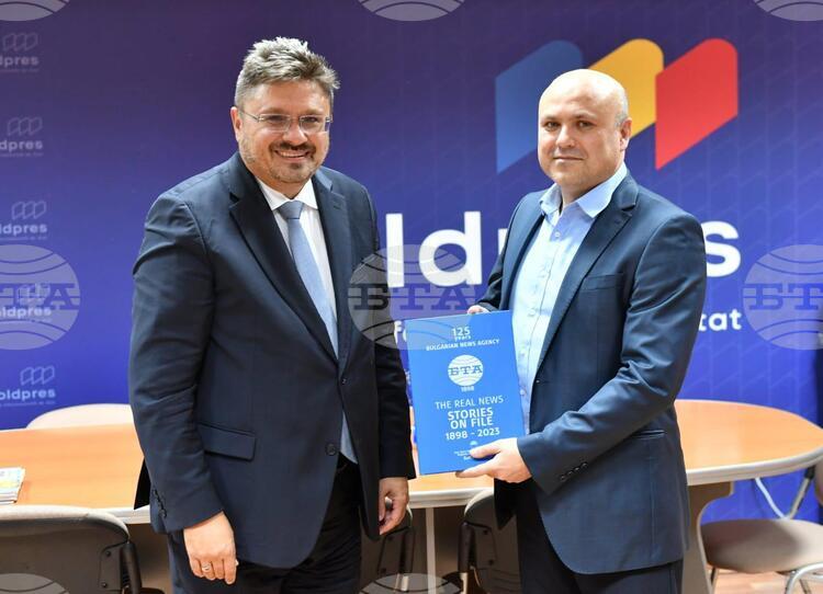 BTA Director General Valchev Meets with Moldpres Director Hadei in Chisinau