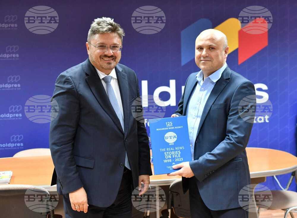 Генералният директор на БТА Кирил Вълчев се срещна с директора на молдовската новинарска агенция МОЛДПРЕС Виталий Хадей