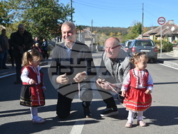 Село Белотинци - новоизграден път - откриване