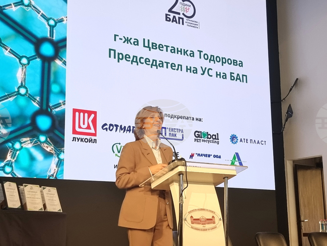 Българската асоциация "Полимери" ще продължи да работи за устойчивото развитие на бизнеса, заяви председателят на организацията Цветанка Тодорова 