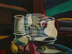 Любомир Савинов прави изложба „Стъпка по стъпка“. Снимка: Галерия „Стубел“