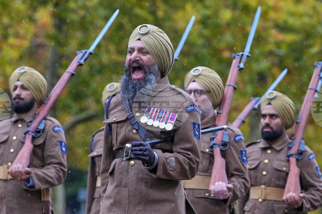 APTOPIX Britain Sikh Soldiers