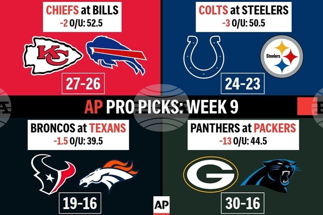 AP PRO PICKS WEEK 9