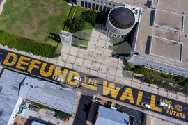 US Texas Border Wall Street Mural