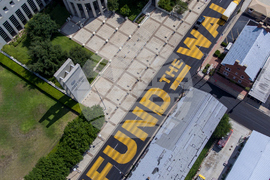 US Texas Border Wall Street Mural