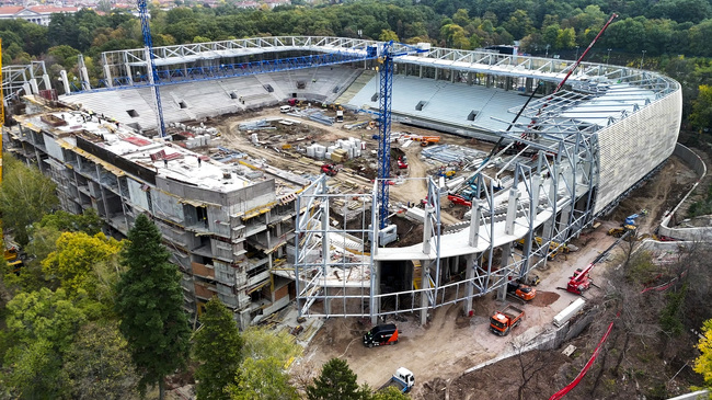 ЦСКА се похвали с напредването по строежа на стадион "Българска армия"