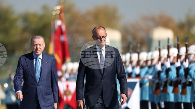 Мерц заяви пред Ердоган, че Германия иска Турция в ЕС, а „Хамас“ – вън от управлението на Газа 