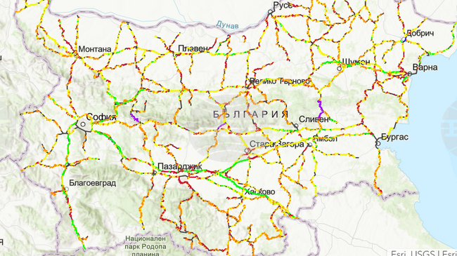 Състоянието на безопасността на пътната мрежа е неравномерно, показа оценка на Държавна агенция „Безопасност на движението по пътищата“