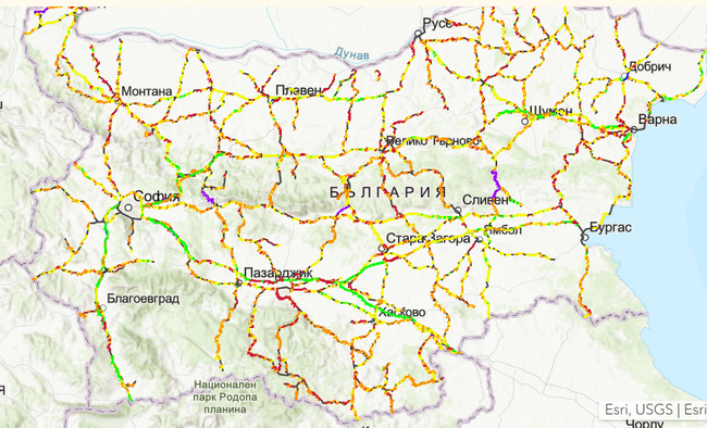 Състоянието на безопасността на пътната мрежа е неравномерно, показа оценка на Държавна агенция „Безопасност на движението по пътищата“