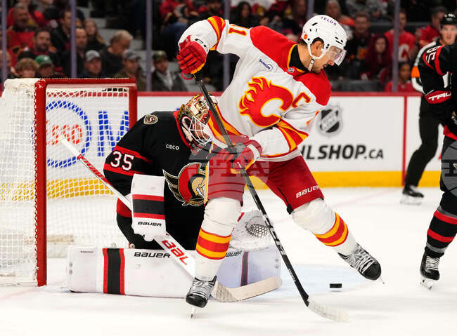 Flames Senators Hockey