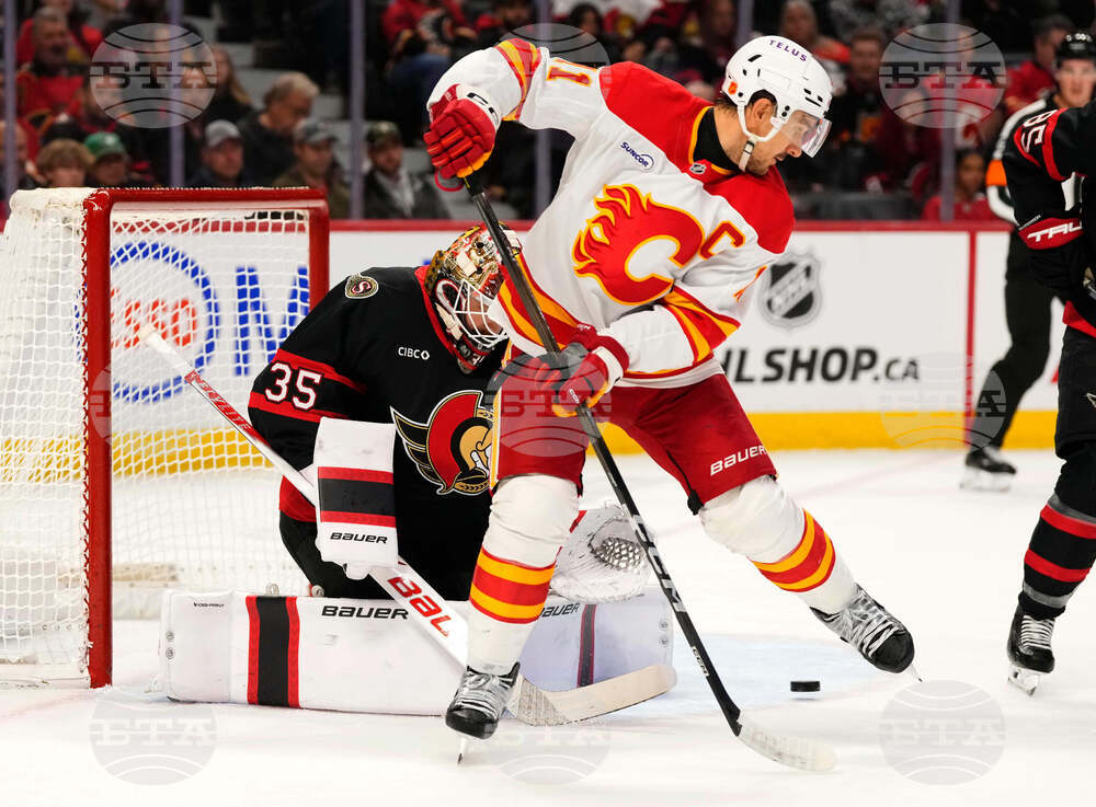 Flames Senators Hockey