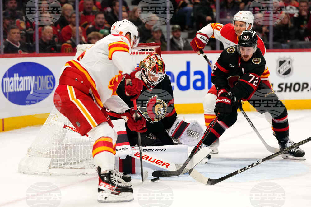 Flames Senators Hockey