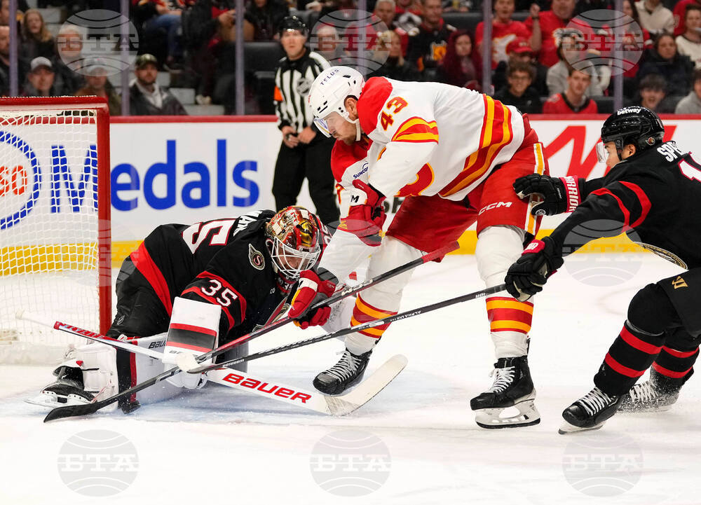 Flames Senators Hockey