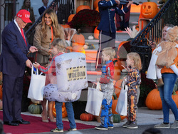 APTOPIX Trump Halloween