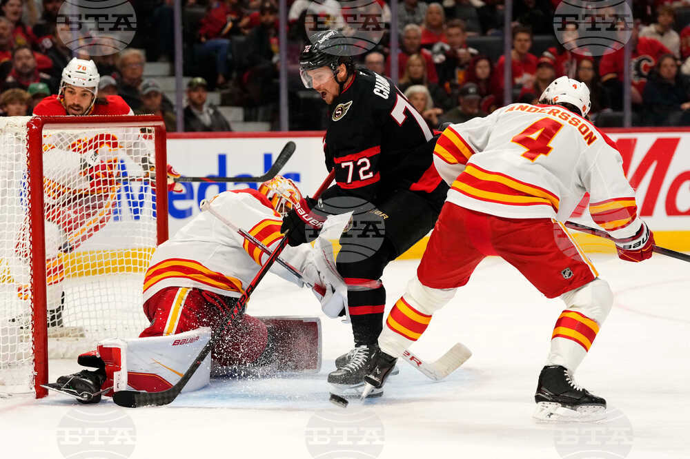 Flames Senators Hockey