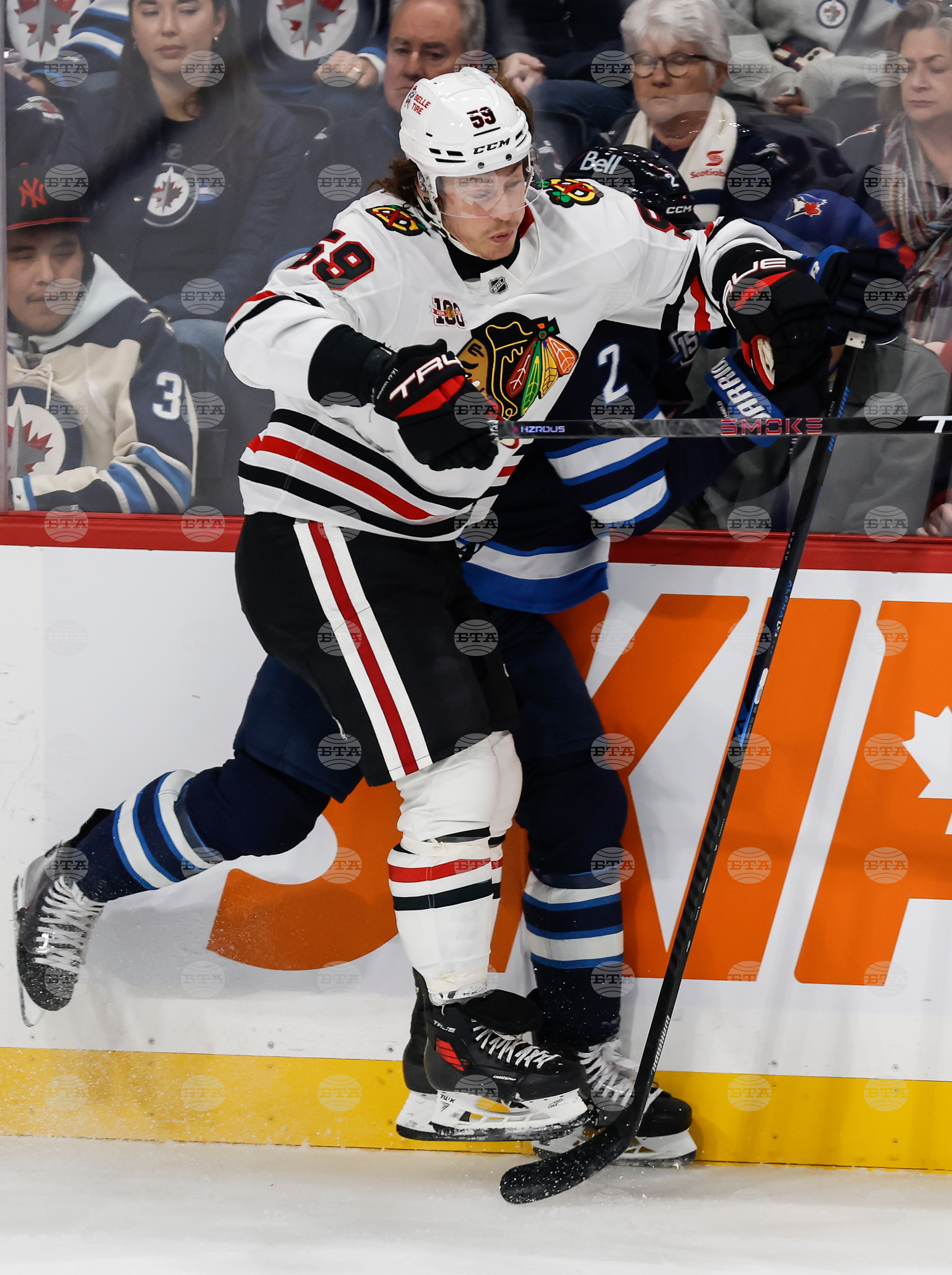 Blackhawks Jets Hockey