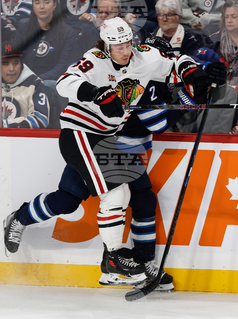 Blackhawks Jets Hockey