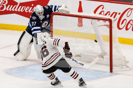 Blackhawks Jets Hockey