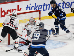 Blackhawks Jets Hockey