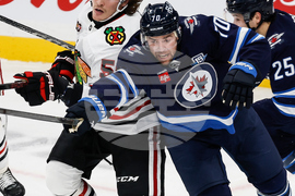 Blackhawks Jets Hockey