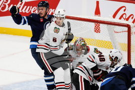 Blackhawks Jets Hockey