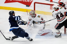 Blackhawks Jets hockey