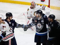 Blackhawks Jets Hockey