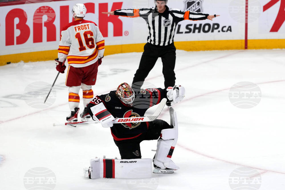 Flames Senators Hockey