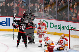 Flames Senators Hockey