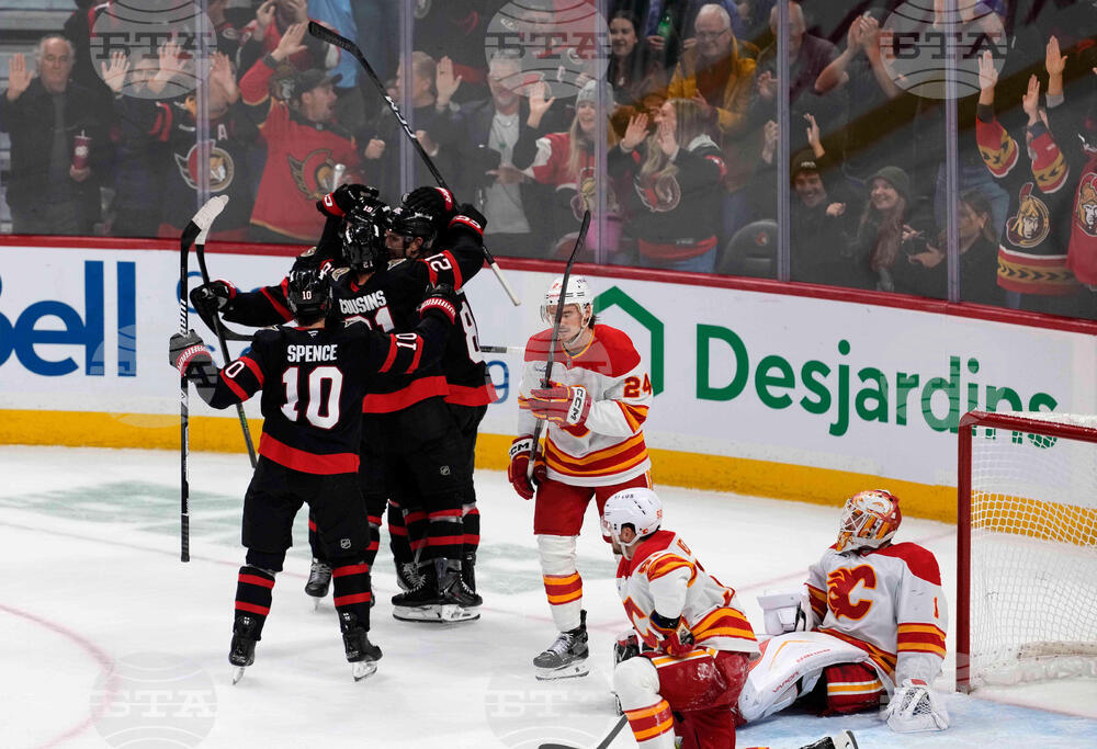 Flames Senators Hockey