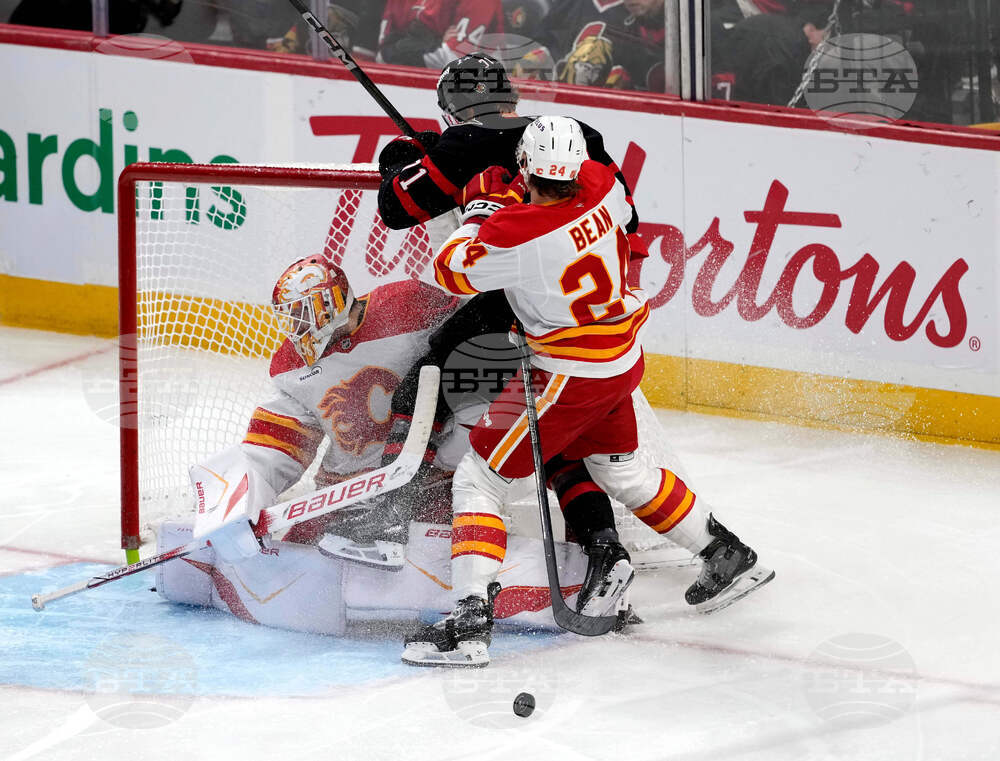 Flames Senators Hockey