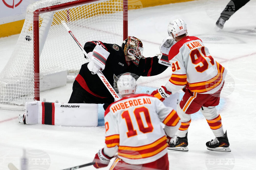 Flames Senators Hockey