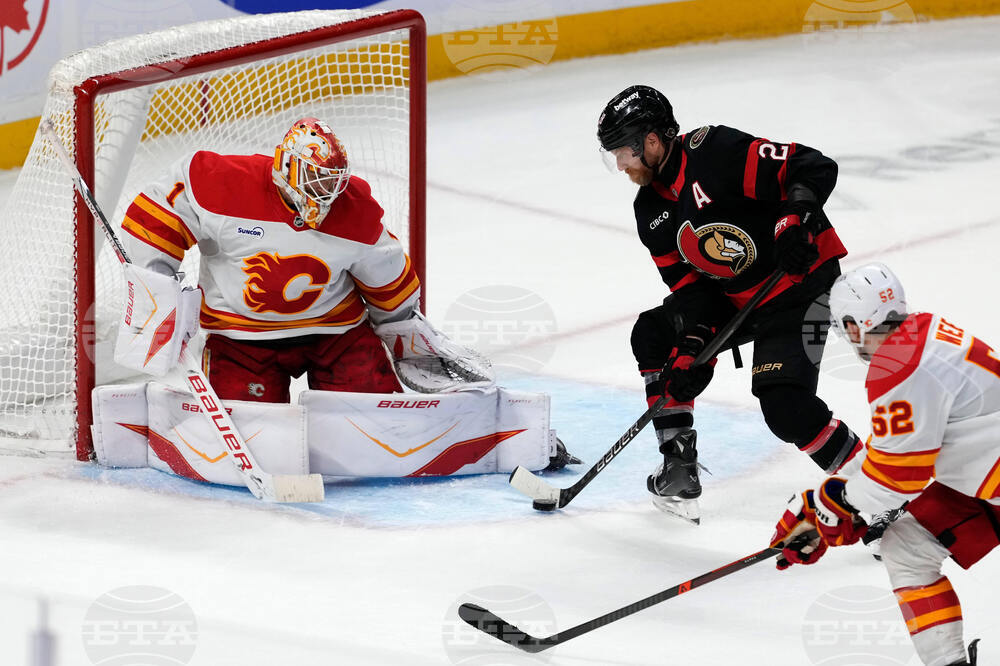Flames Senators Hockey