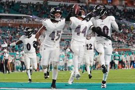 APTOPIX Ravens Dolphins Football