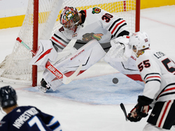 Blackhawks Jets Hockey