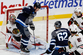 Blackhawks Jets Hockey