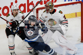 Blackhawks Jets Hockey