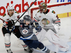 Blackhawks Jets Hockey