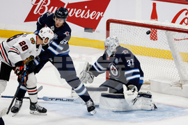 Blackhawks Jets Hockey