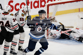 Blackhawks Jets Hockey