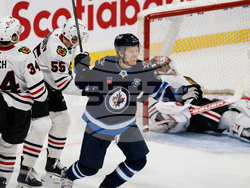 Blackhawks Jets Hockey