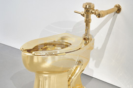 Art Golden Toilet