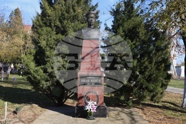 Украйна - Паметник на Иван Колев - цветя