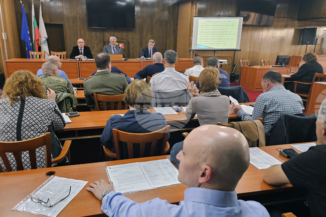 Русе - Щаб за защита при бедствия - заседание