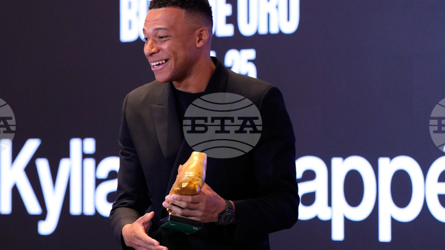 Килиан Мбапе бе награден със "Златната обувка" за сезон 2024-25 днес