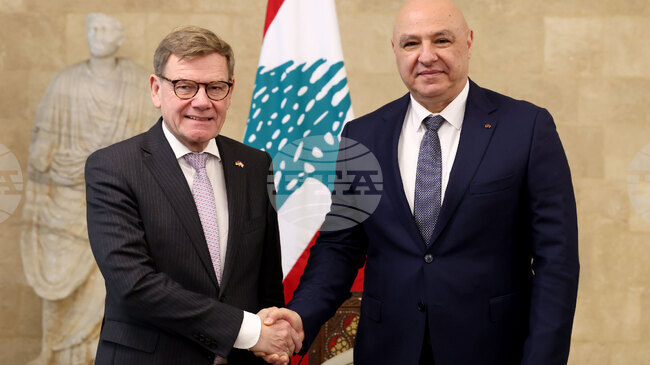 Ливанският президент каза на среща с германския външен министър, че не може да се преговаря без желание от страна на Израел