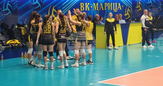 Шампионът на България Марица (Пловдив) продължи победната си серия от началото на новия сезон в Националната волейболна лига