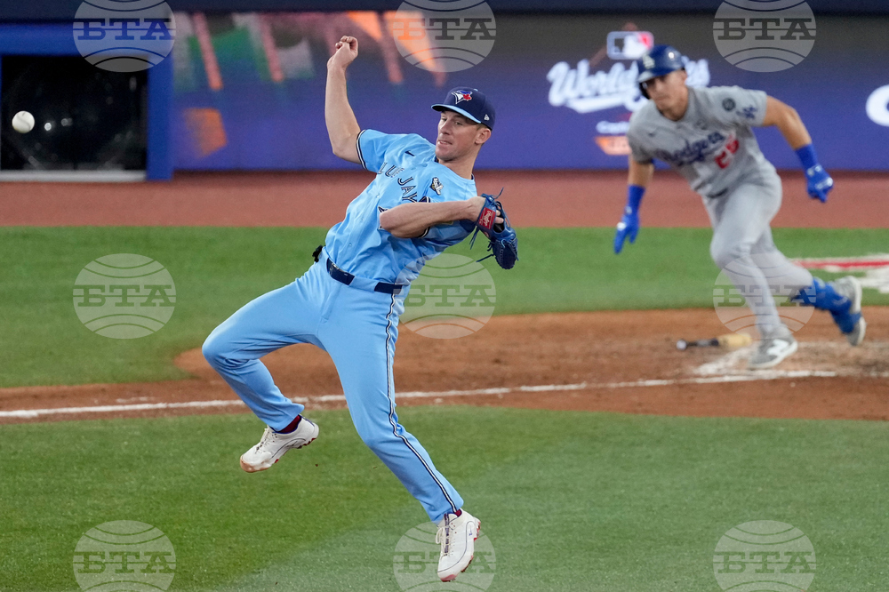 APTOPIX World Series Dodgers Blue Jays Baseball